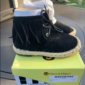 Chase + Chloe | Shoes | Nwt Chase And Chloe Black Miko Chukka Bootie ...